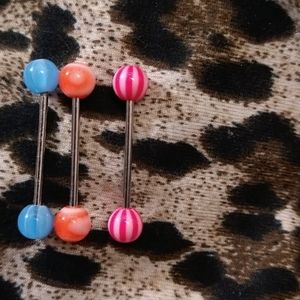 3for $10 tounge rings